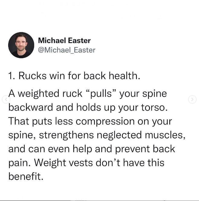 Rucking with hotsell weighted vest