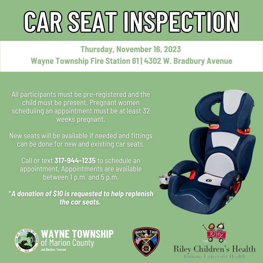 Wayne County Car Seat Inspection Registration Open