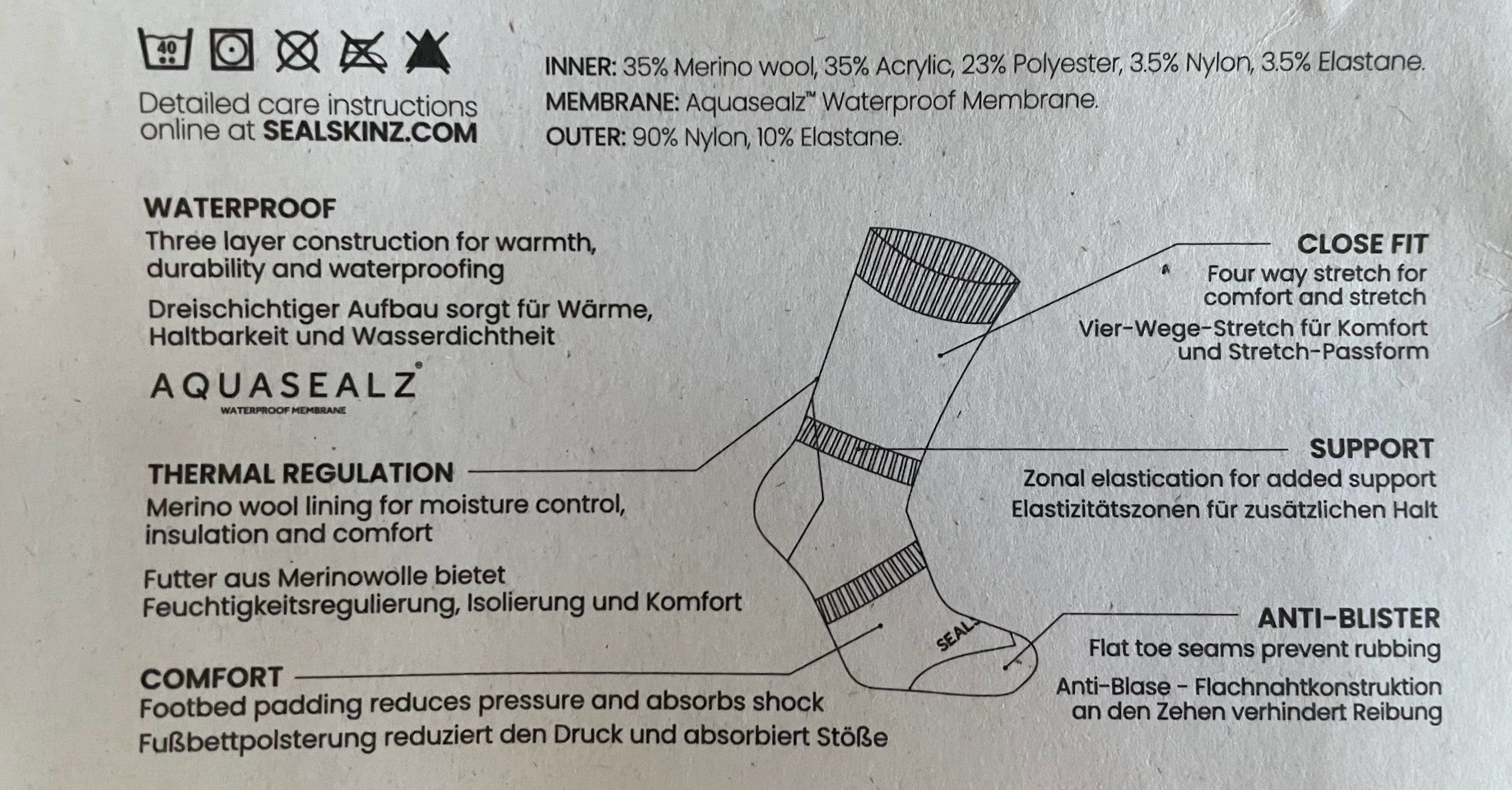 Sealskinz merino hot sale