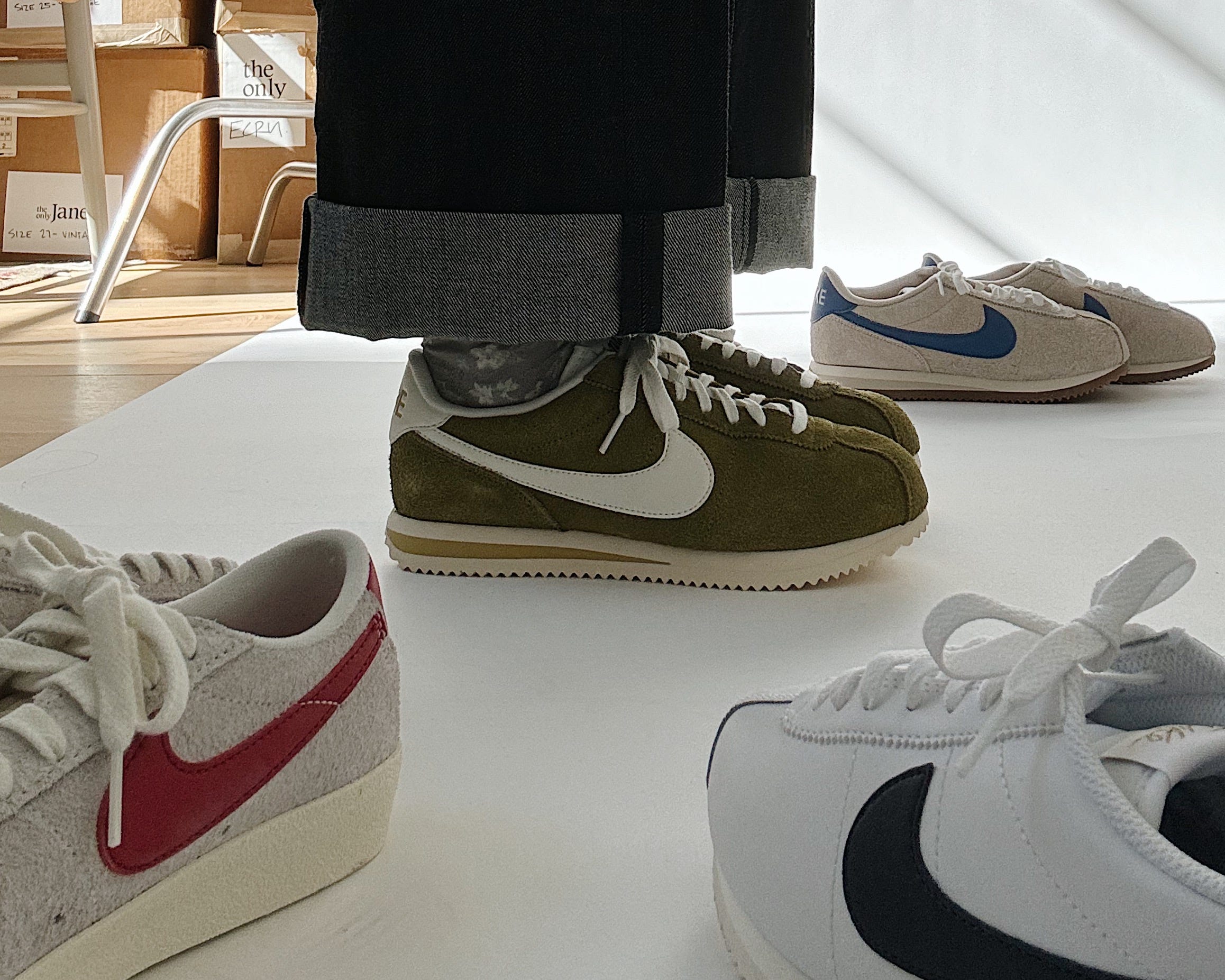 Nike cortez j crew top