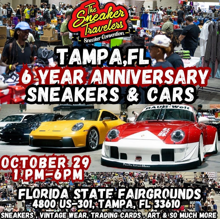 Orange County Sneaker Expo Sneaker Con Tampa Bay 20 more Dope