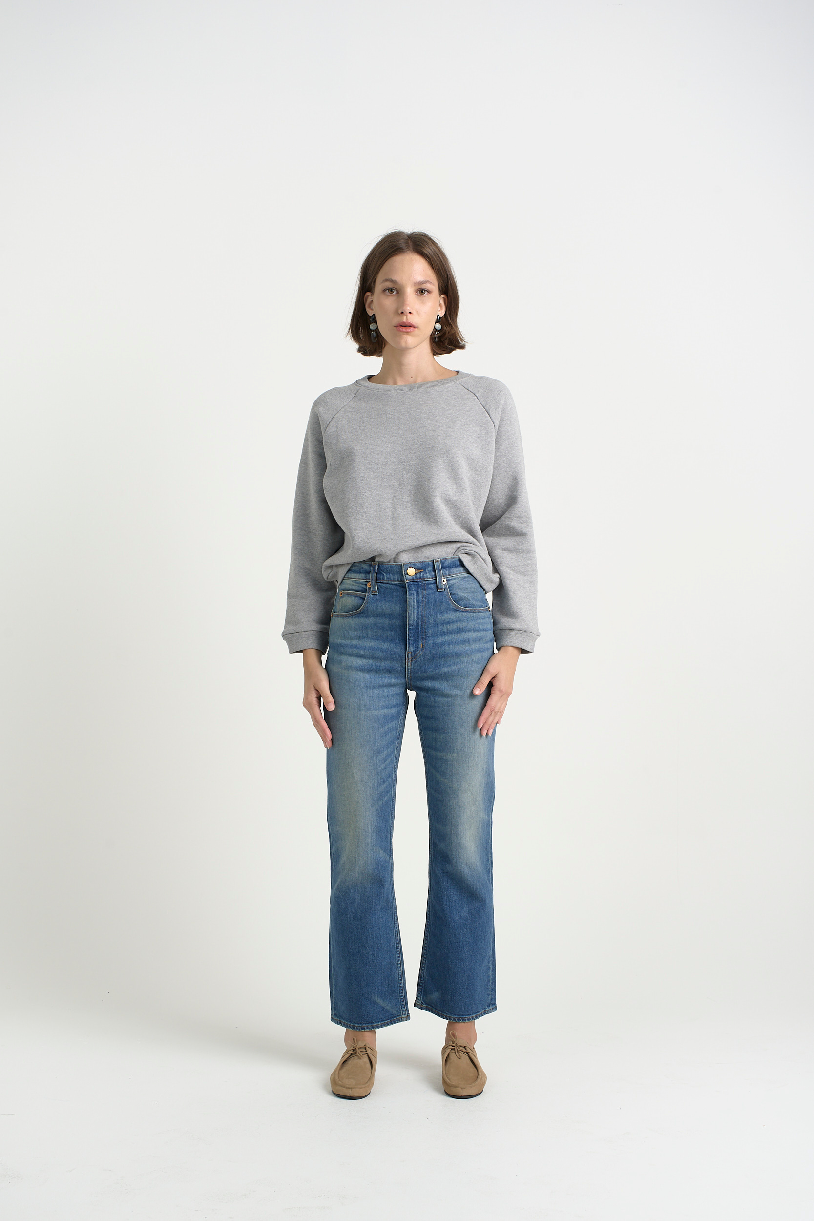 Vintage indigo raw hem jamie jeans cheap