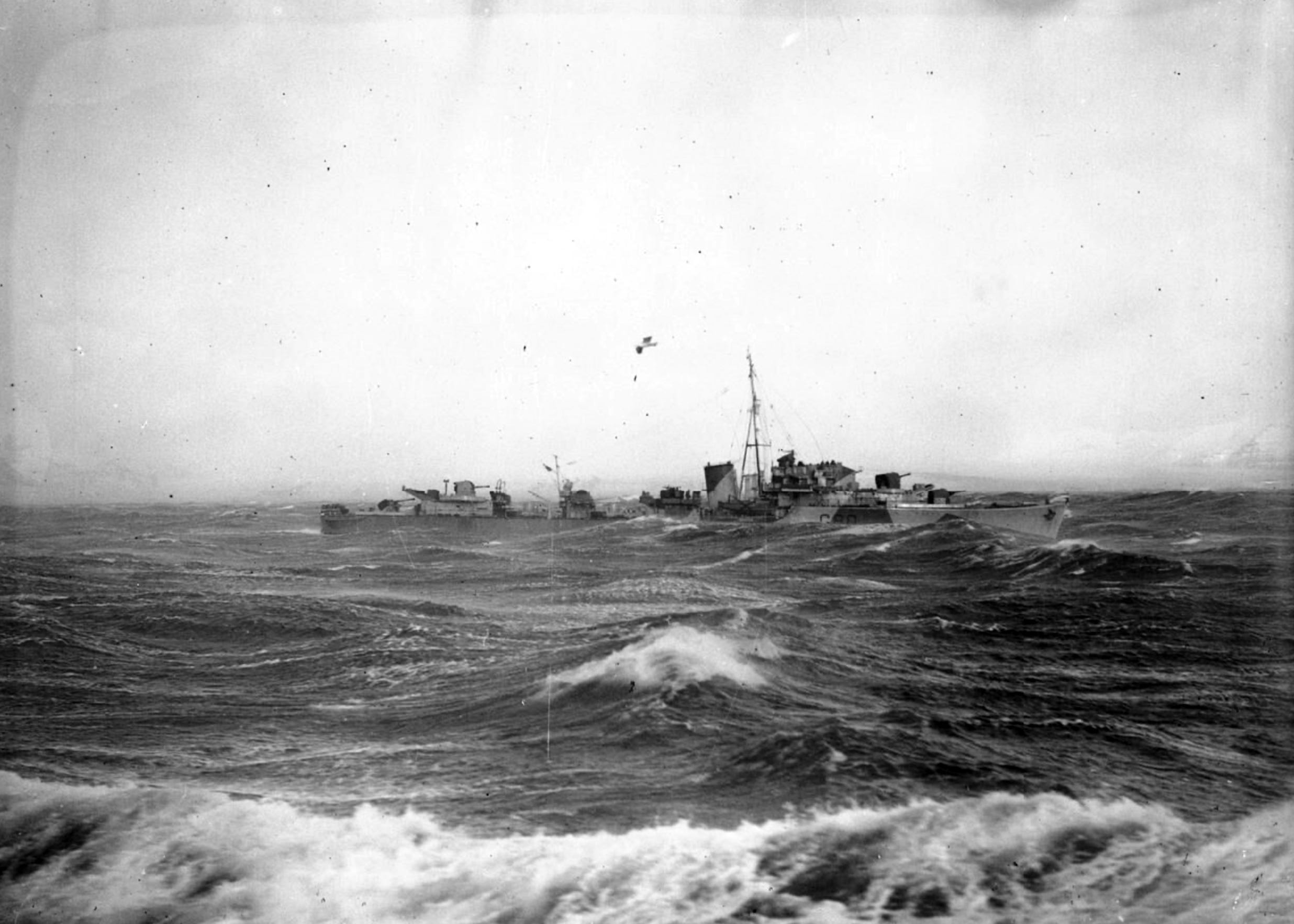 Arctic Convoy JW53 battered in gales - World War II Today