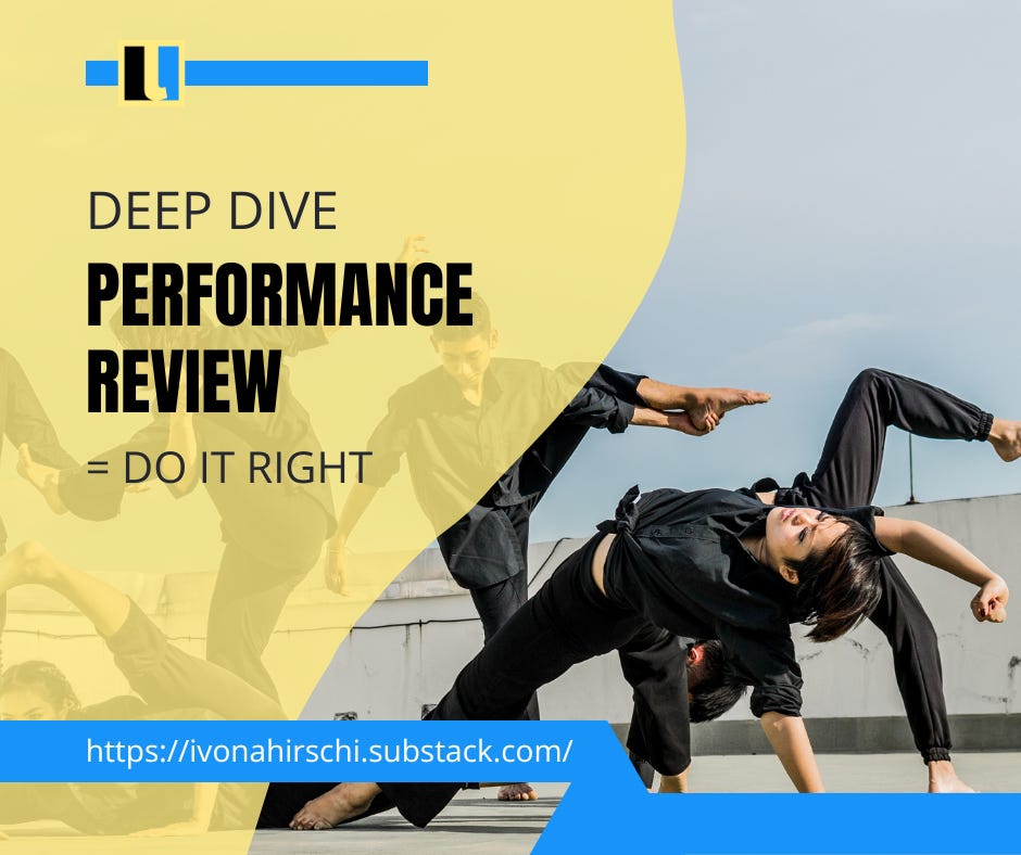 Deep Dive Performance Review by Ivona Hirschi leadink
