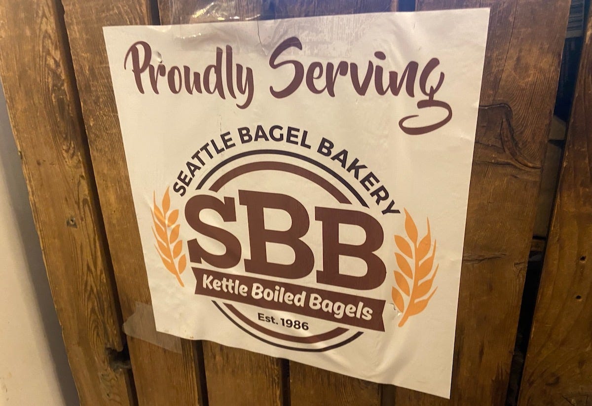 Can I find a good Seattle bagel at... Bagelbop