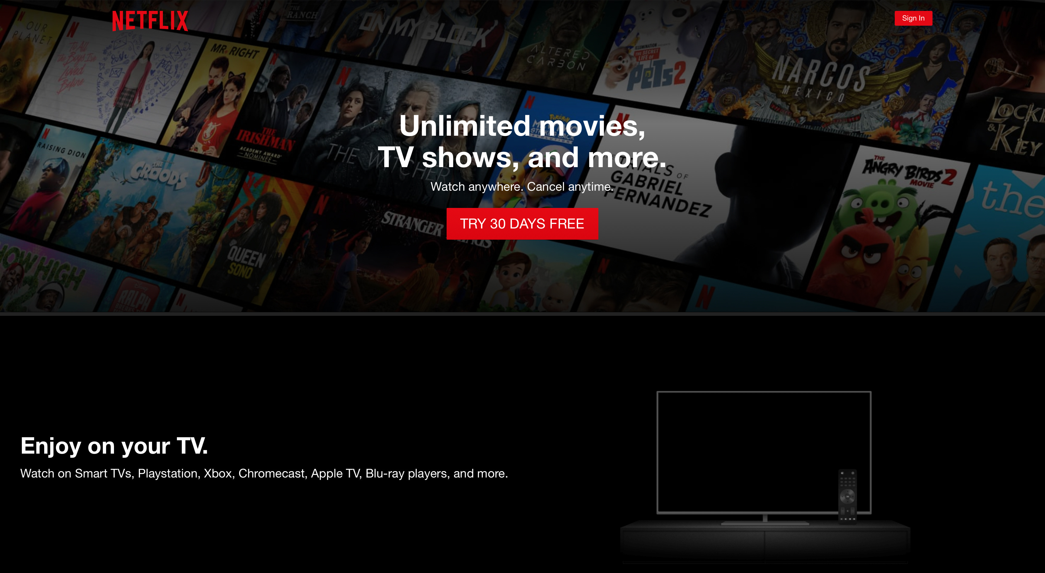 Netflix free for 2 days top