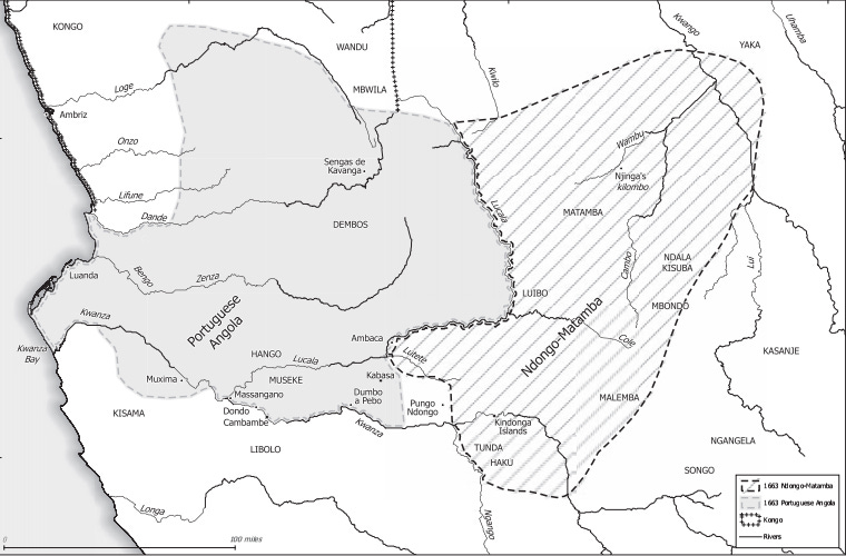 The kingdom of Ndongo and the Portuguese Queen Njinga and the dynasty