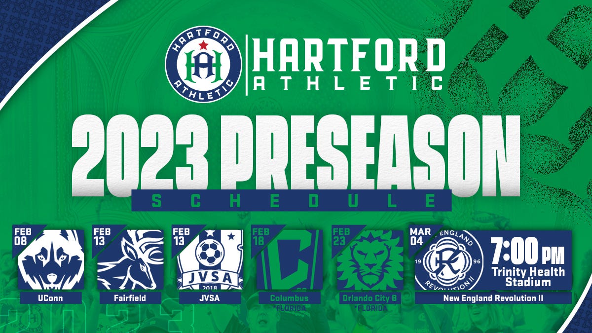 Hartford Athletic release 2023 preseason schedule