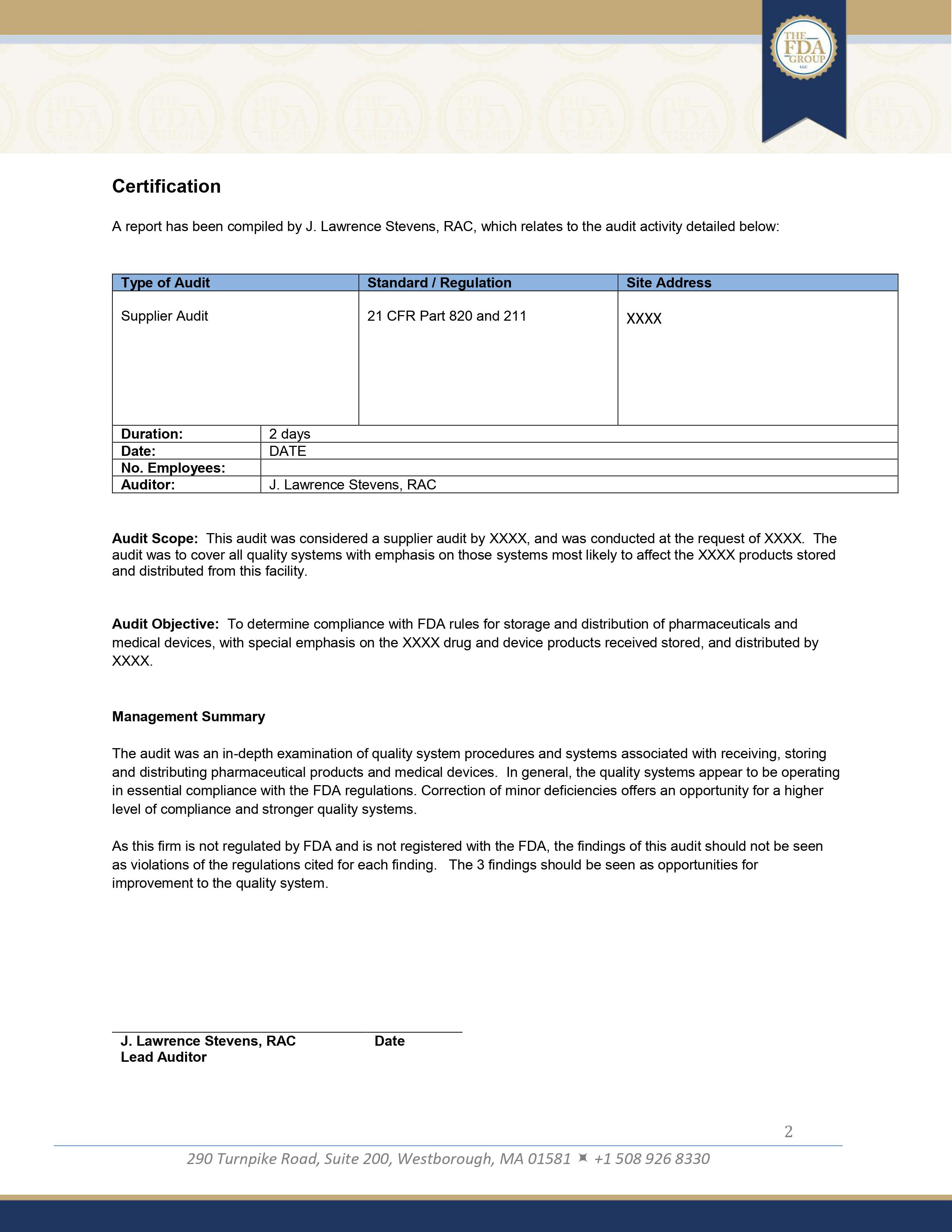 The Anatomy of an Effective Supplier Audit Report