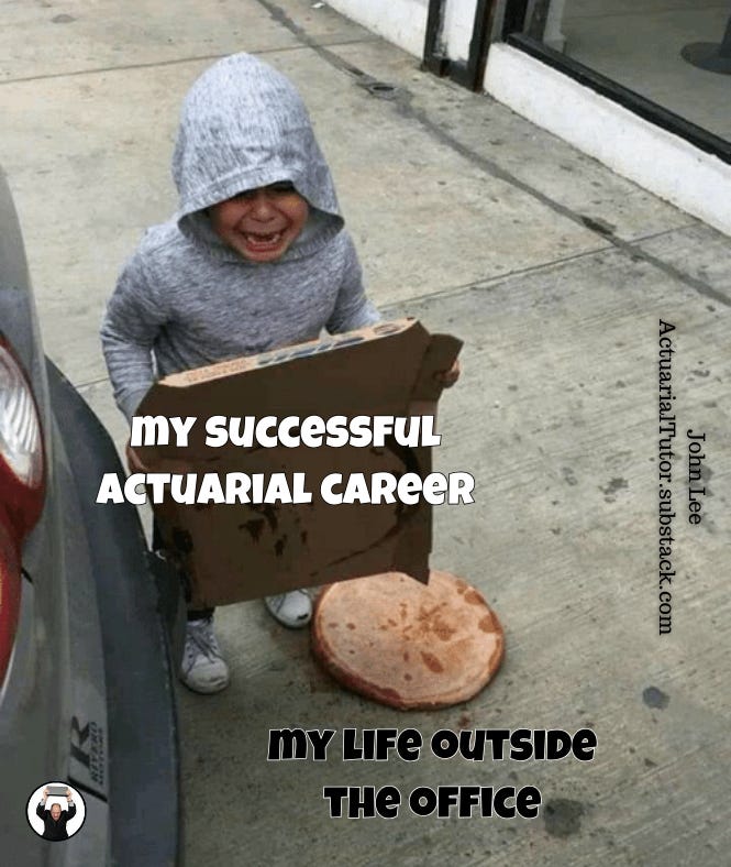 Being a successful actuary...