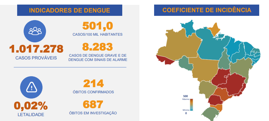 Brazil reports 1 million dengue cases in 2 months