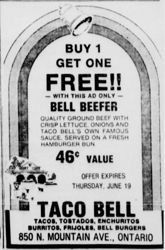 Taco Bell’s Bell Beefer The Retroist