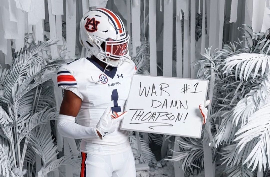 What Auburn football is getting in 5 star 2024 WR Perry Thompson