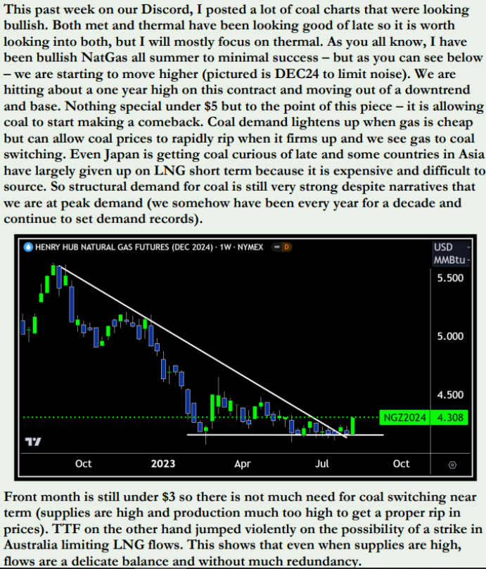 Coal Coming Back to Life? by Chase Taylor