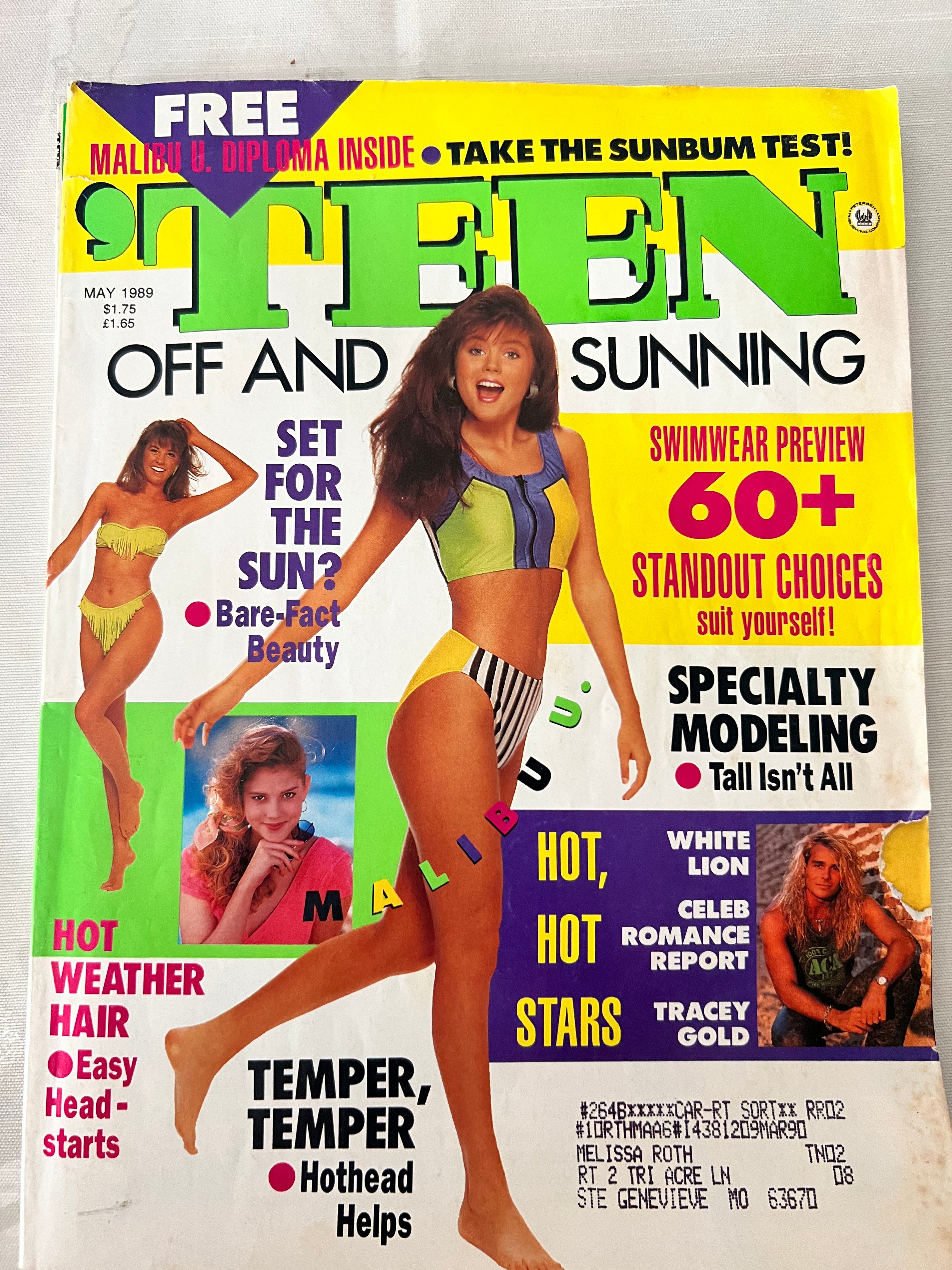 In my neon bathing suit era - by Teen Magazine Museum