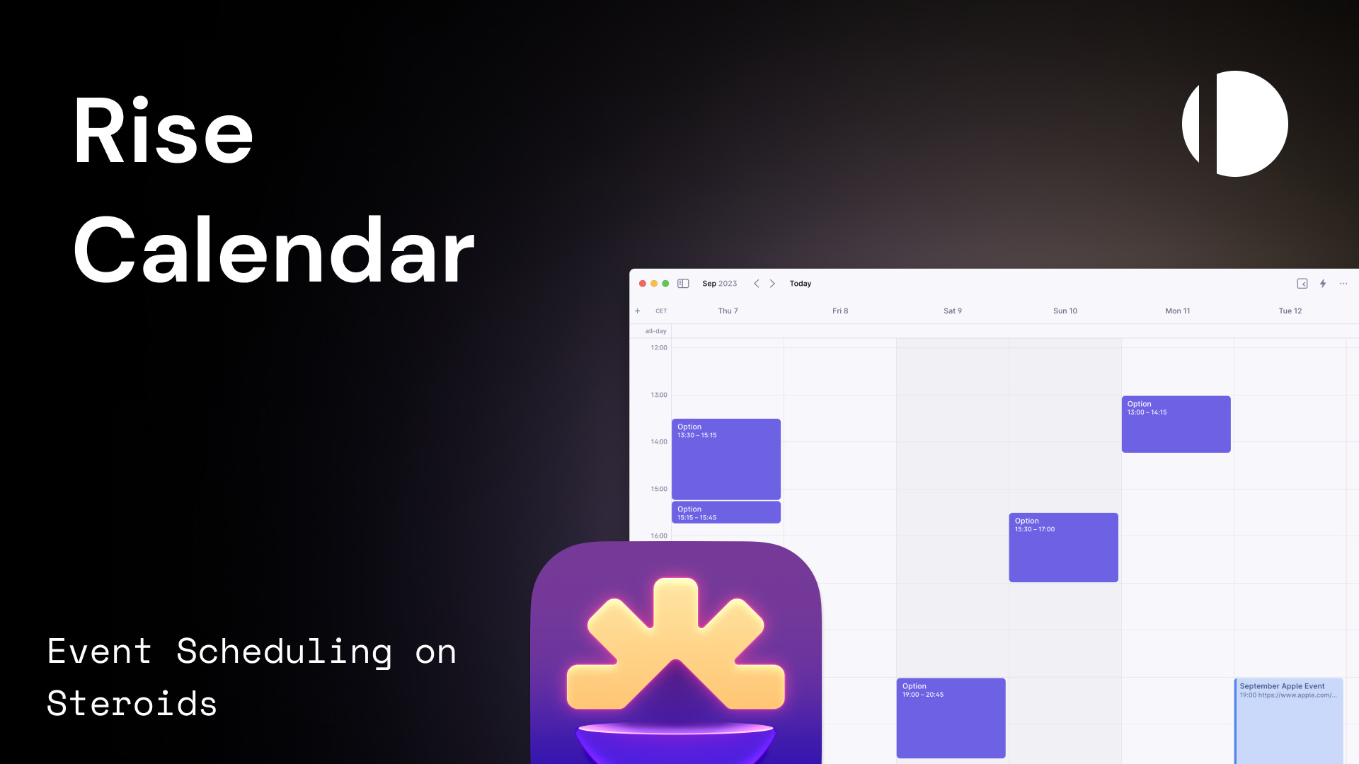 Rise Calendar Event Scheduling on Steroids