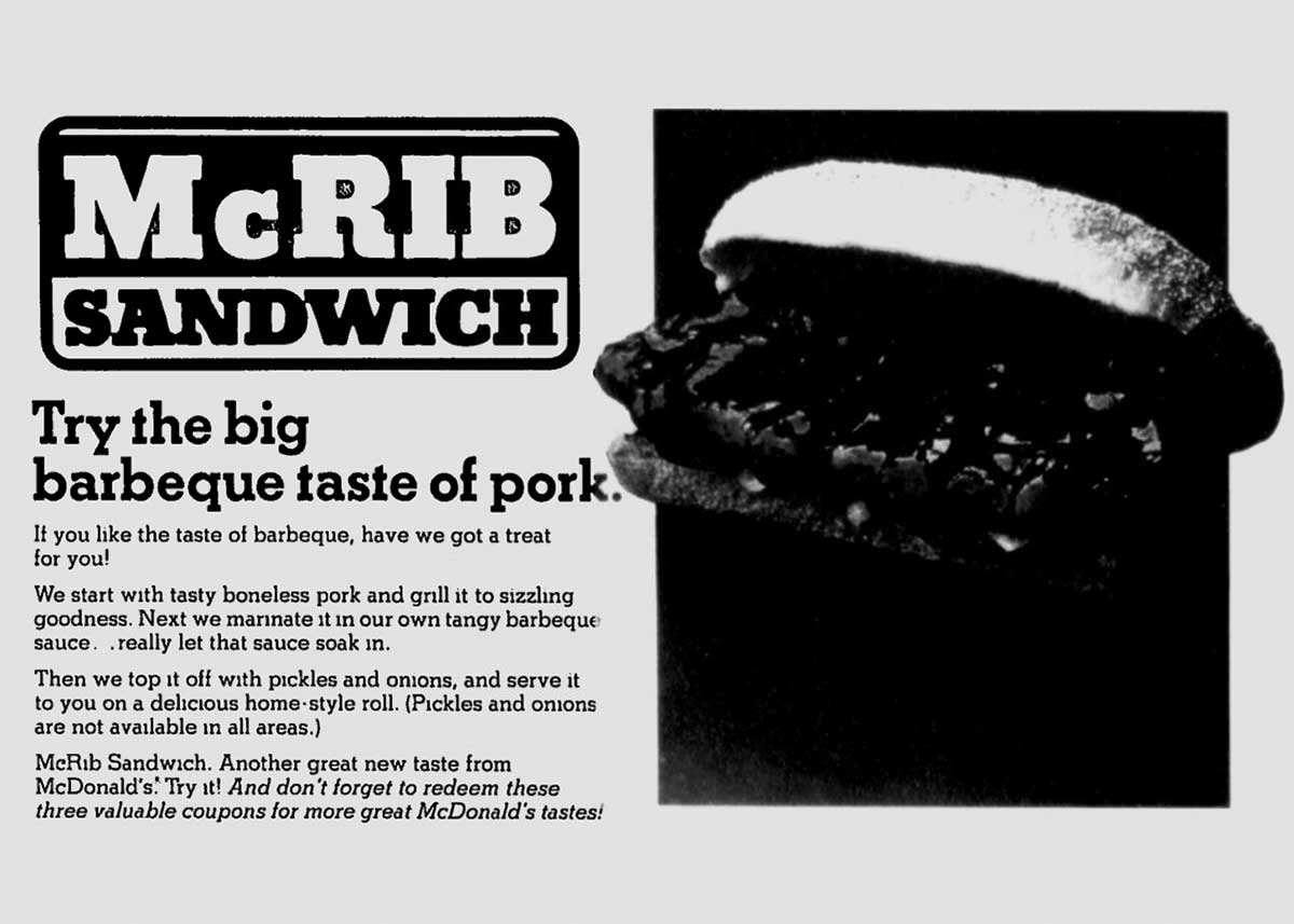 The History of the McRib The Retroist