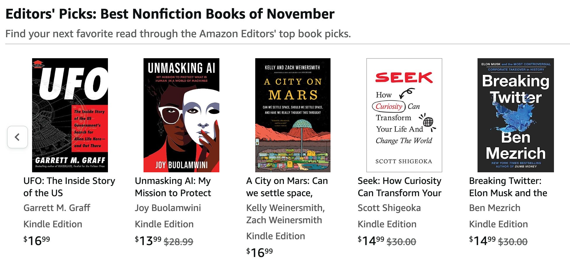 Kindle non fiction best sellers sales