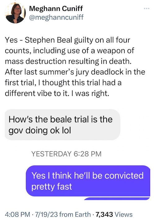 Stephen Beal convicted in fatal bombing of Ildiko Krajnyak