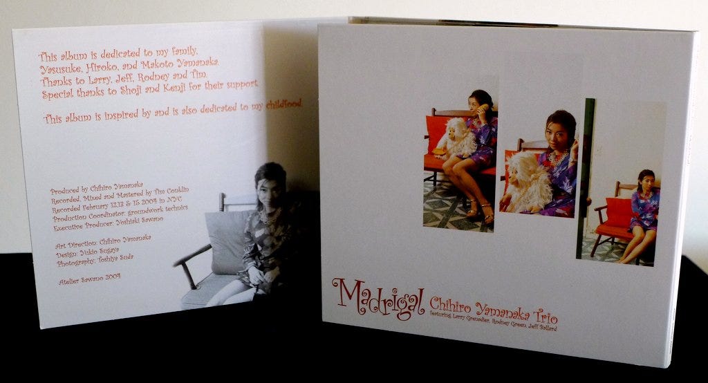 Chihiro Yamanaka Trio: Madrigal - by Brian McCrory