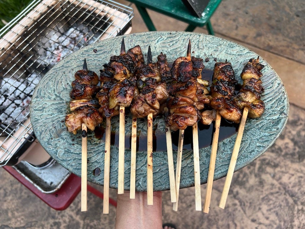 Fire sense small yakatori charcoal grill store