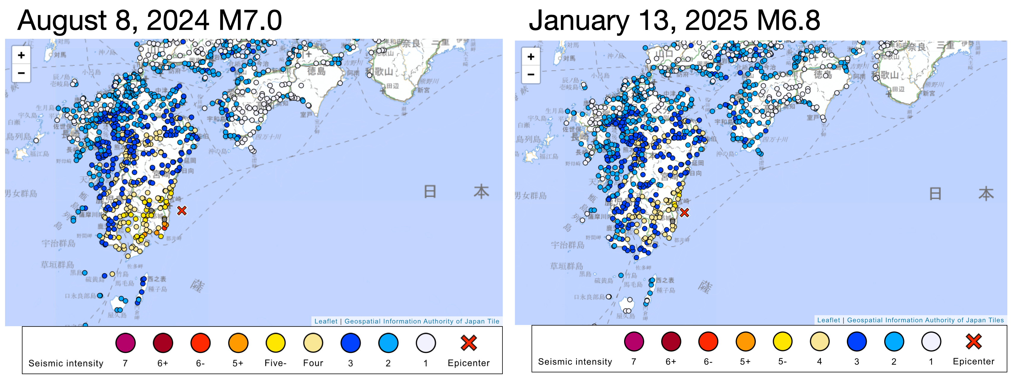 M6.8 earthquake shakes Kyushu, Japan