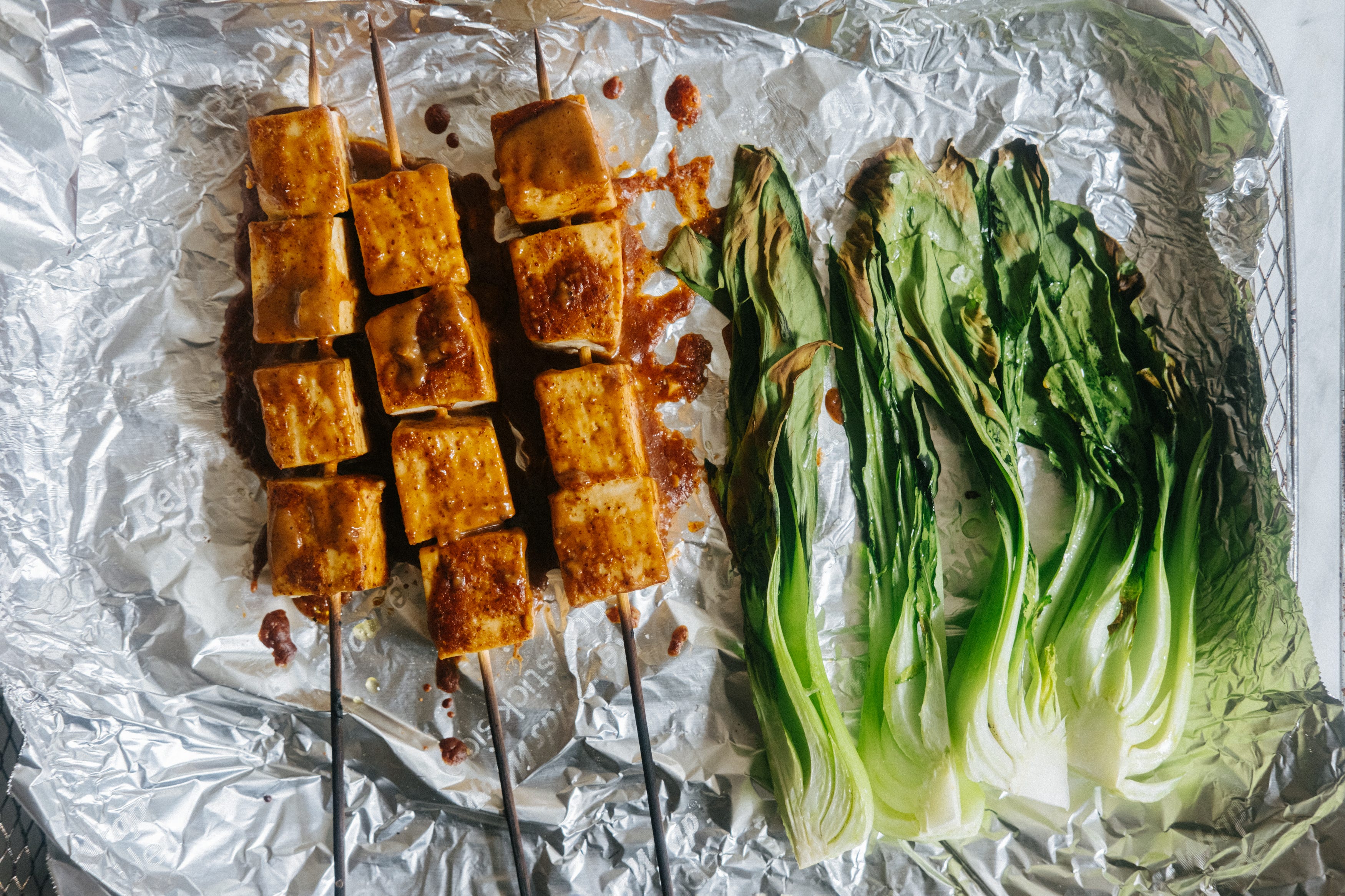 Tofu with almond satay by Hetty Lui McKinnon