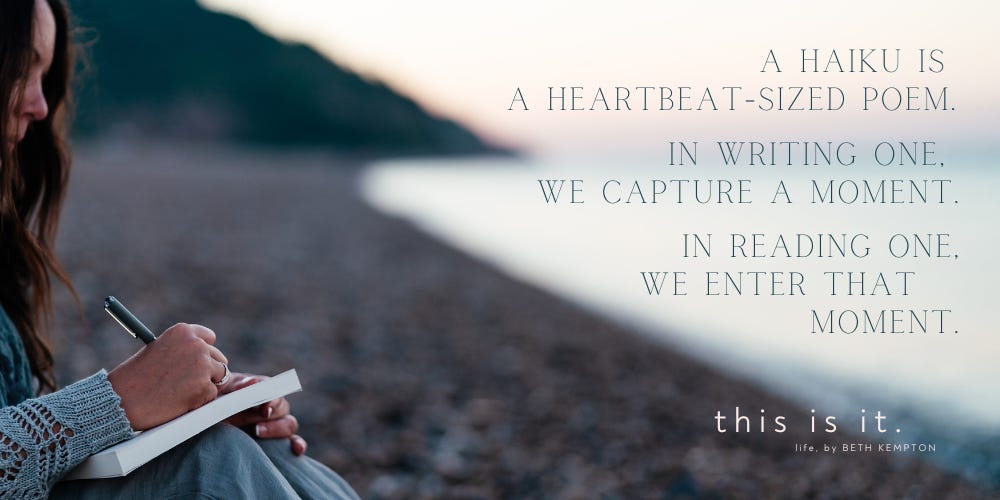 The life-changing magic of writing haiku