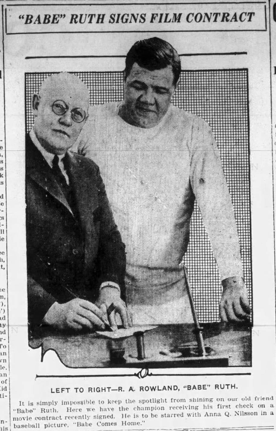When Babe Ruth Held Out - by Daniel Evensen