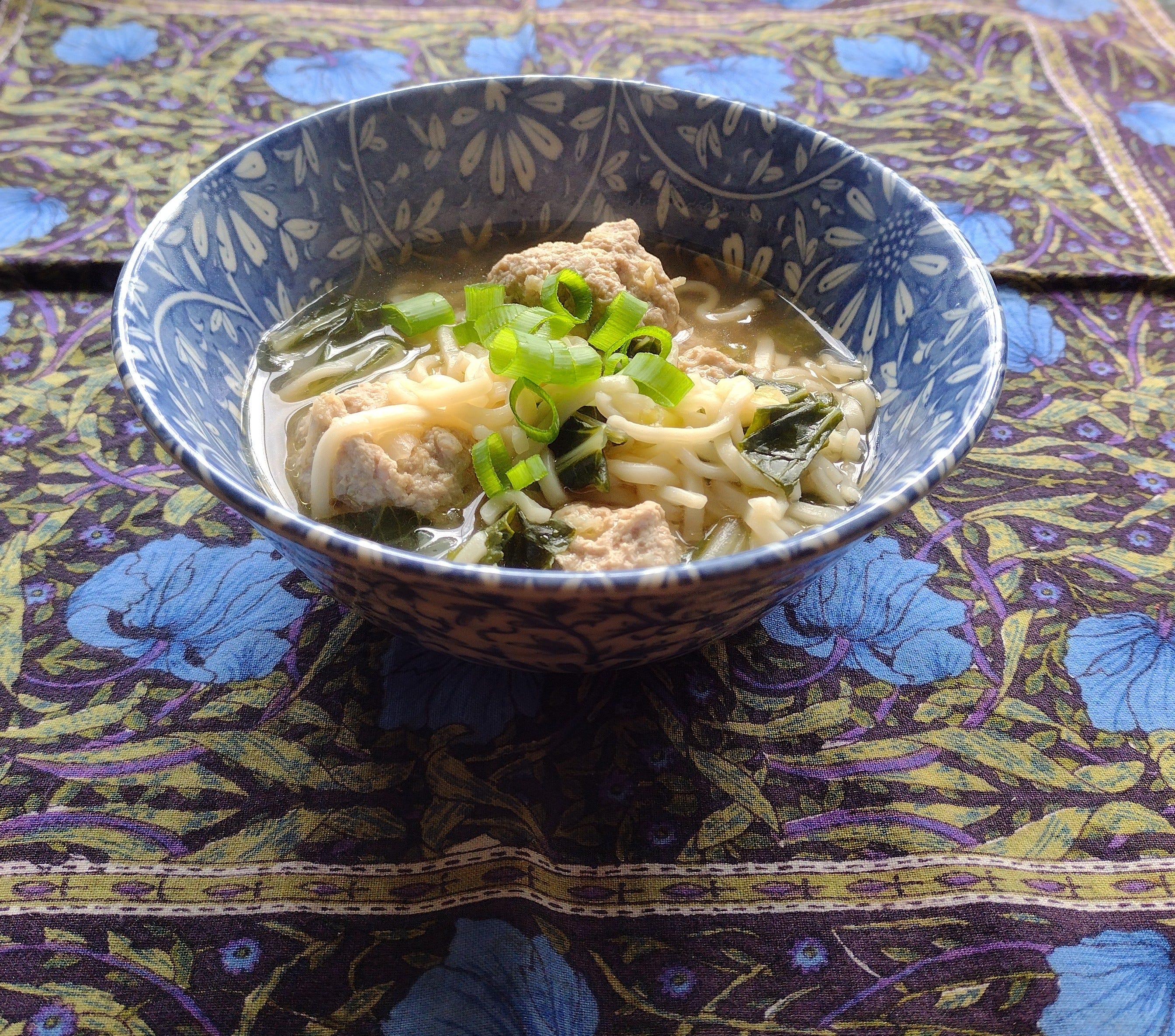Pork Meatball and Bok Choy Soup by Vicki Smith