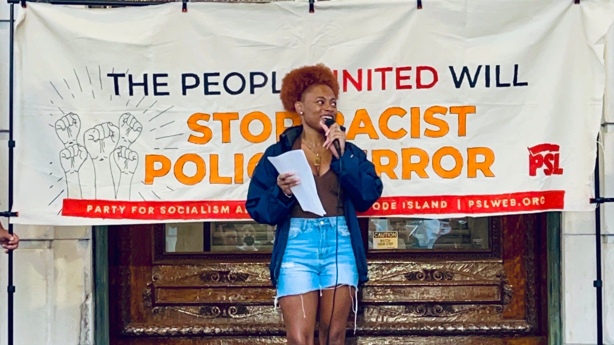 Black Lives Matter Rhode Island PAC and PSL host vigil for Sonya Massey