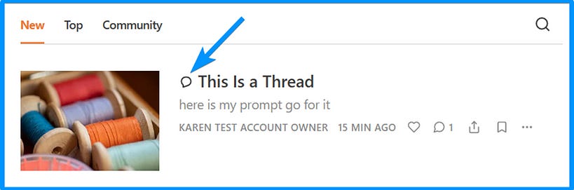 A thread deals