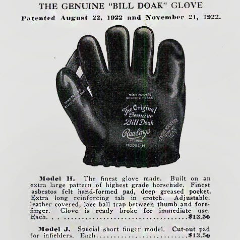 First Gloves: Bill Doak - by Paul White