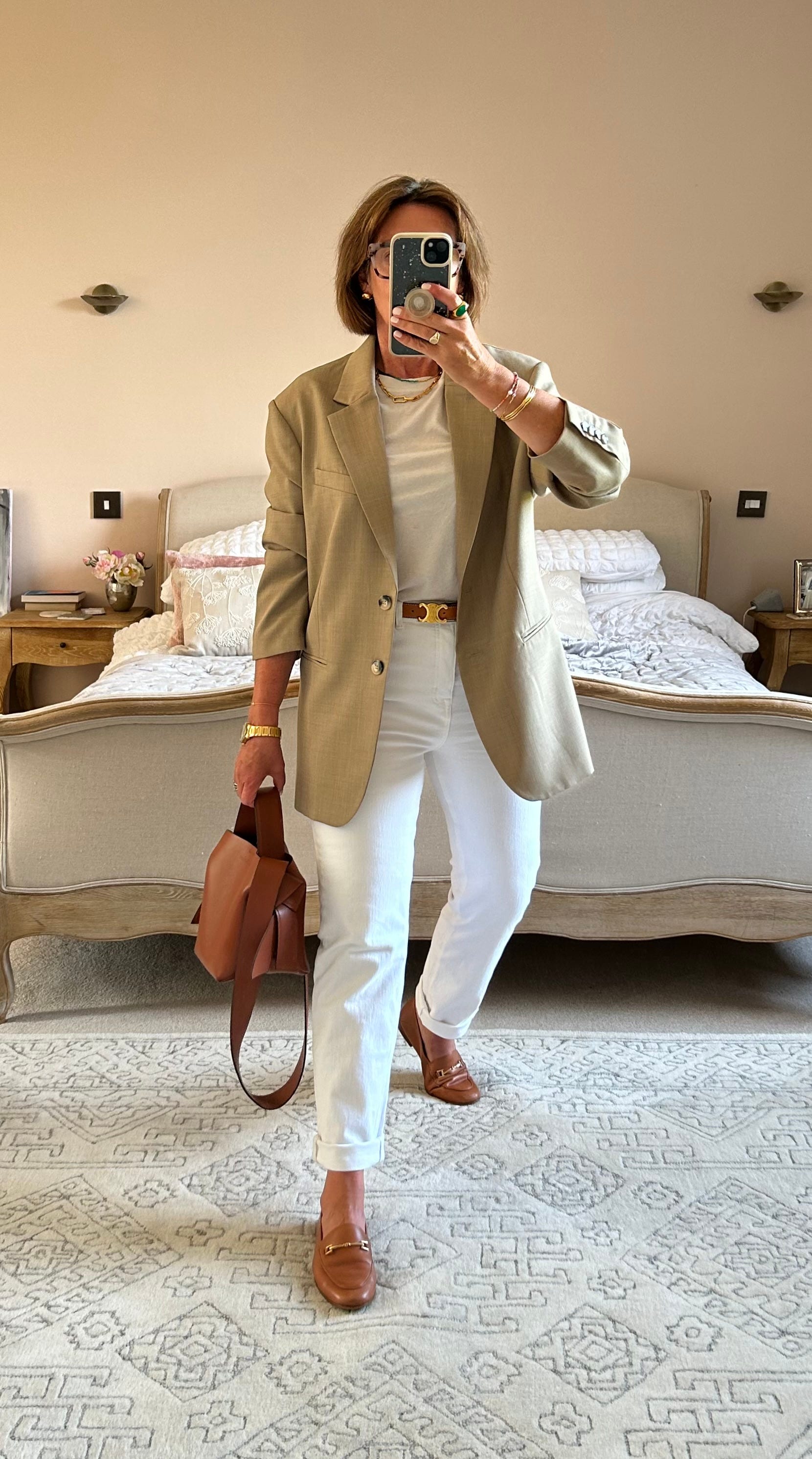 Blazer with white jeans outlet
