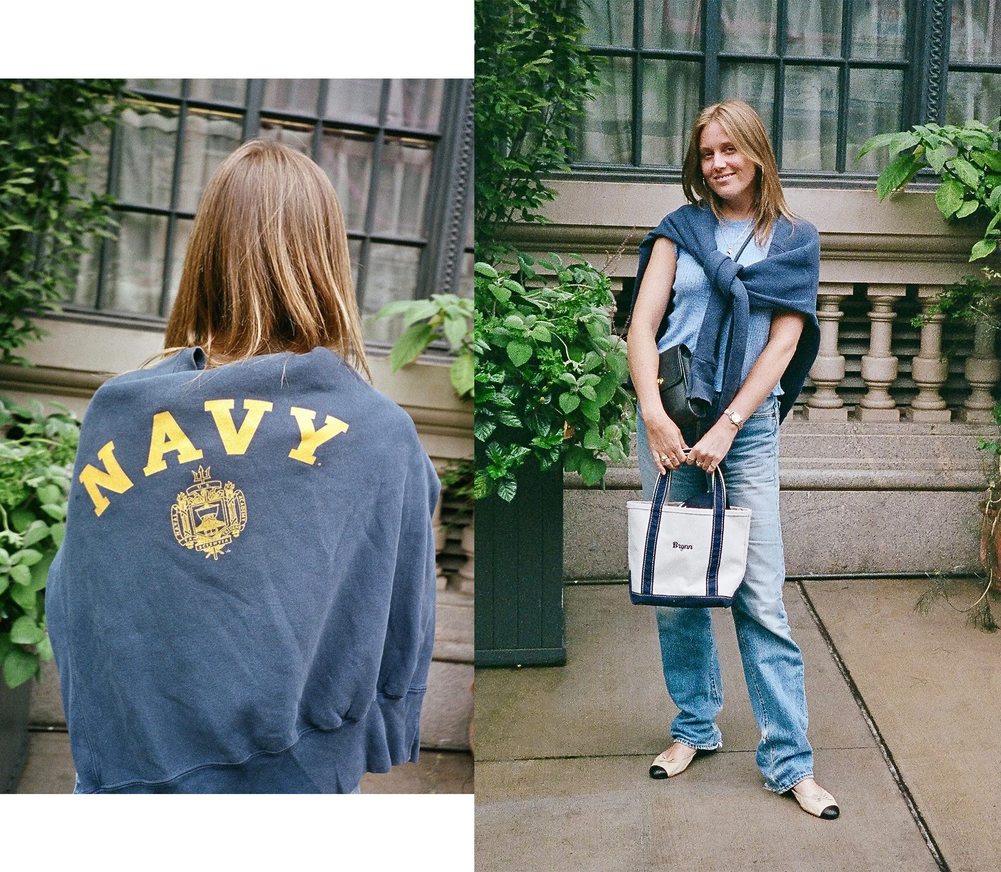 Chanel hotsell nude sweatshirt