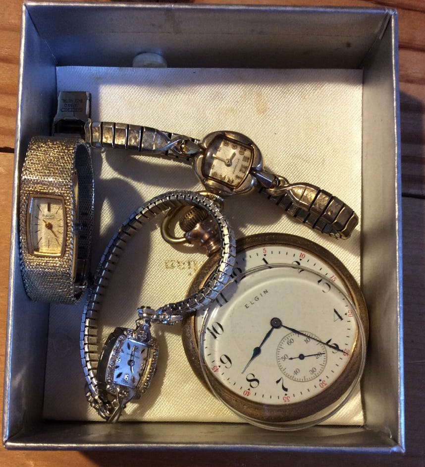 Amazon ladies 9ct gold watches on sale