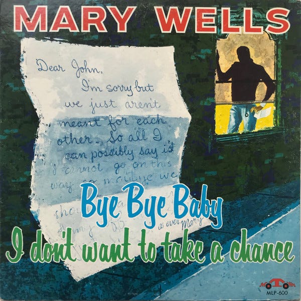 Mary Wells　『Bye Bye Baby ～』レア！！ USオリジナル Mary Wells - Bye Bye Baby - Limited 180-Gram Vinyl with
