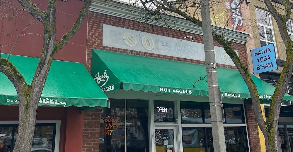 Can I get a good Bellingham bagel at... The Bagelry