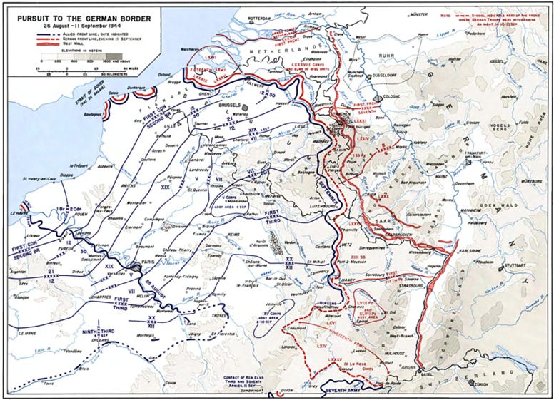 XIX Corps Breaks through the Siegfried Line