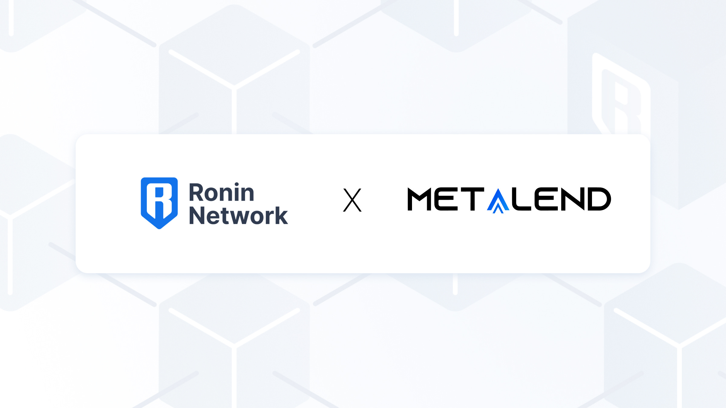 Introducing: MetaLend on Ronin!