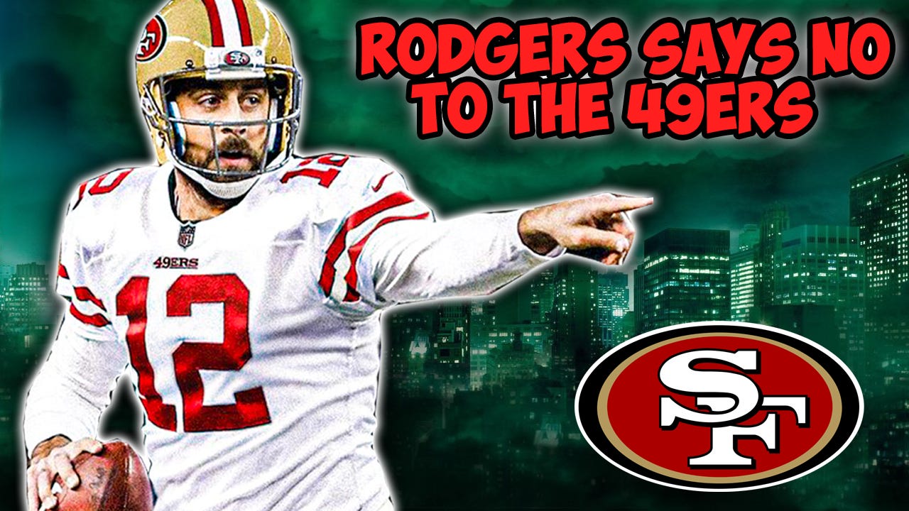 Aaron rodgers 49ers jersey hot sale