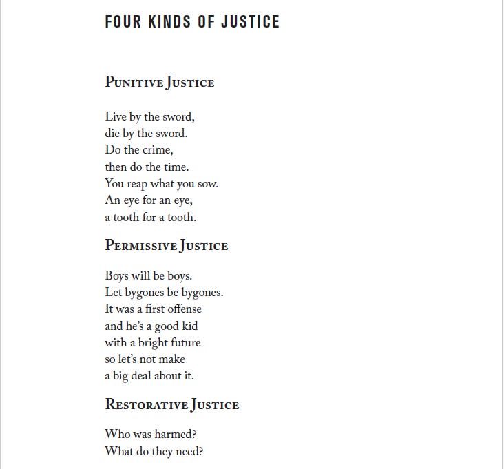 Four Kinds of Justice - by Dashka Slater