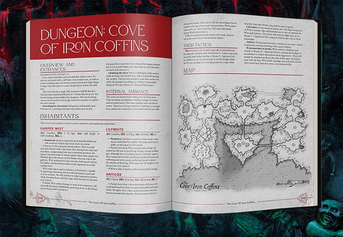 Livre De Rôle (RPG) 'Secret Of The Black Crag' - Édition OSRIC Couverture Rigide Par Silverarm
