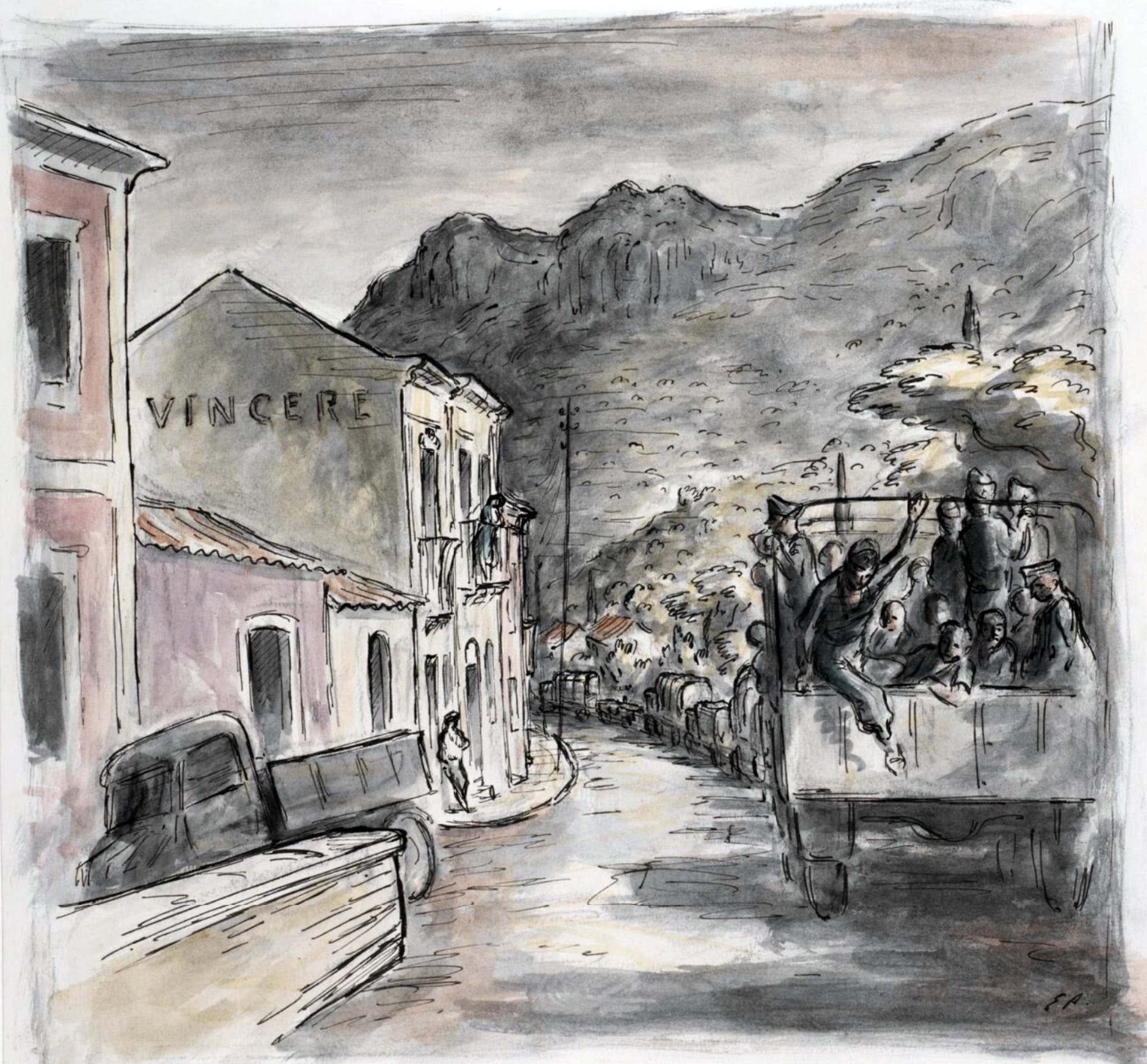 War artist takes Italian surrender - by Martin Cherrett