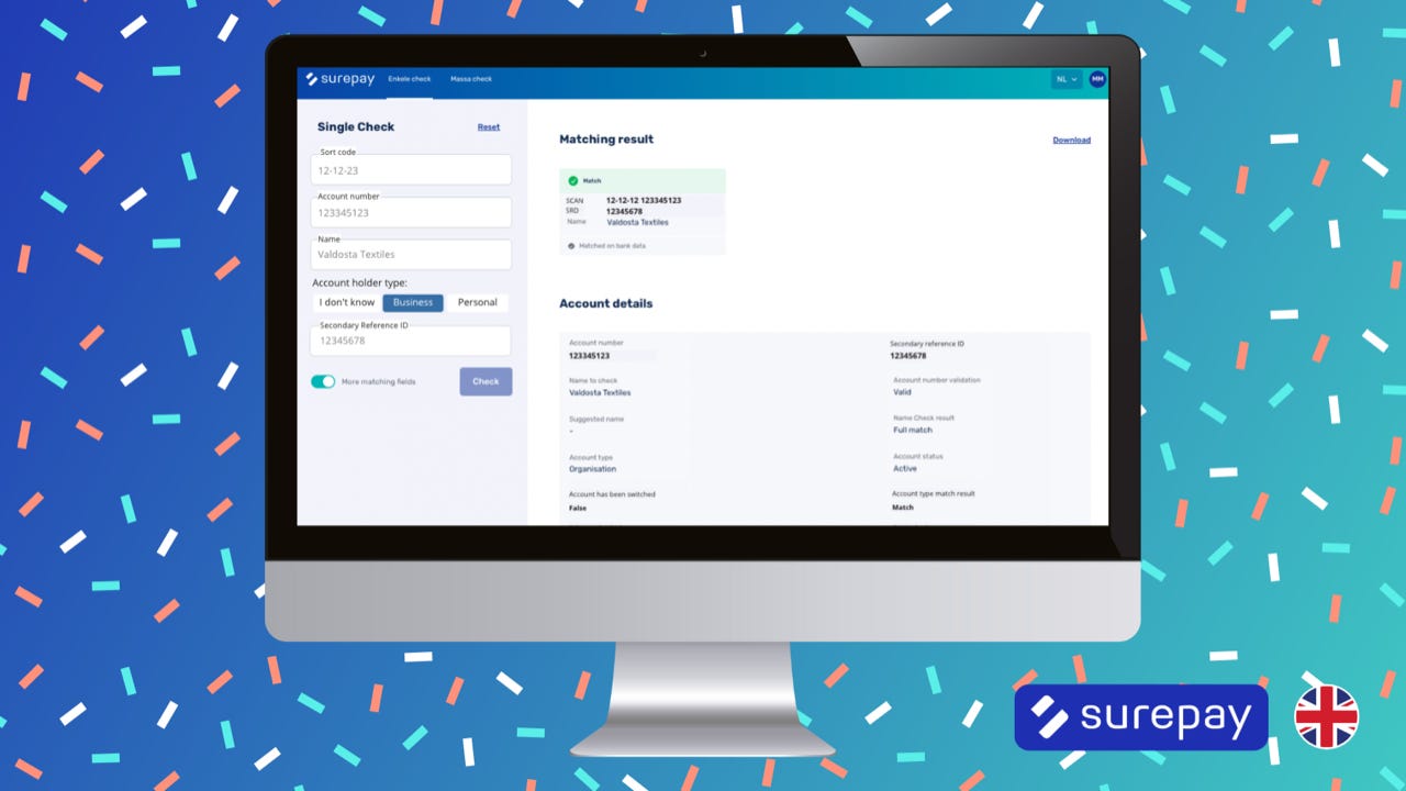 SurePay launches online portal for UK banks and PSPs to perform Confirmation of Payee checks