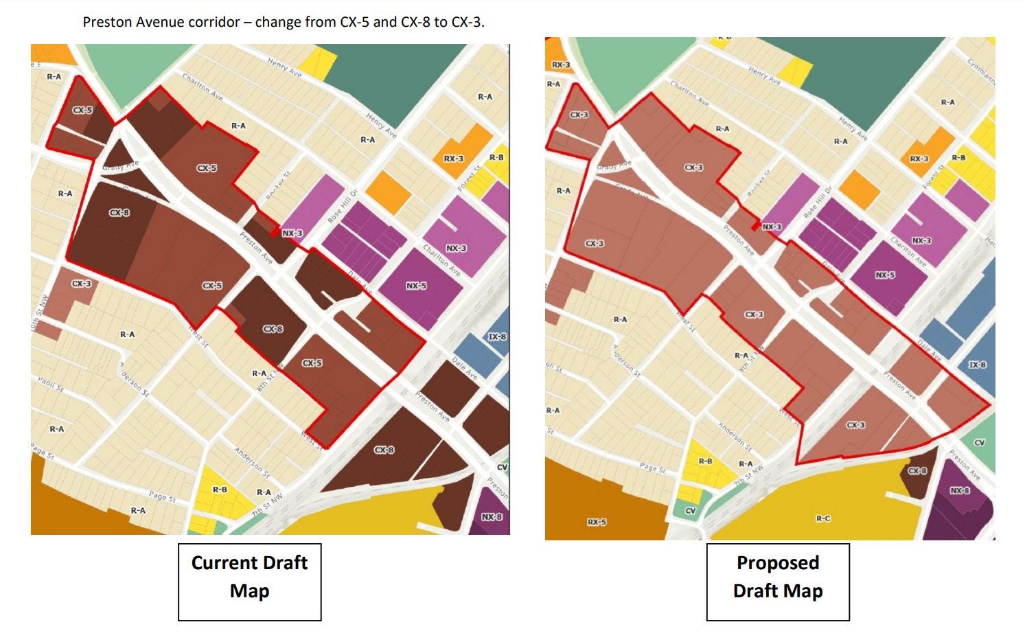 Planning Commission learns of plan to treat Preston Avenue differently