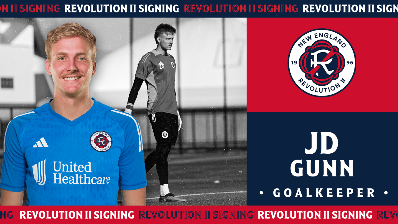 Revolution II Sign Goalkeeper JD Gunn by Josh Nye