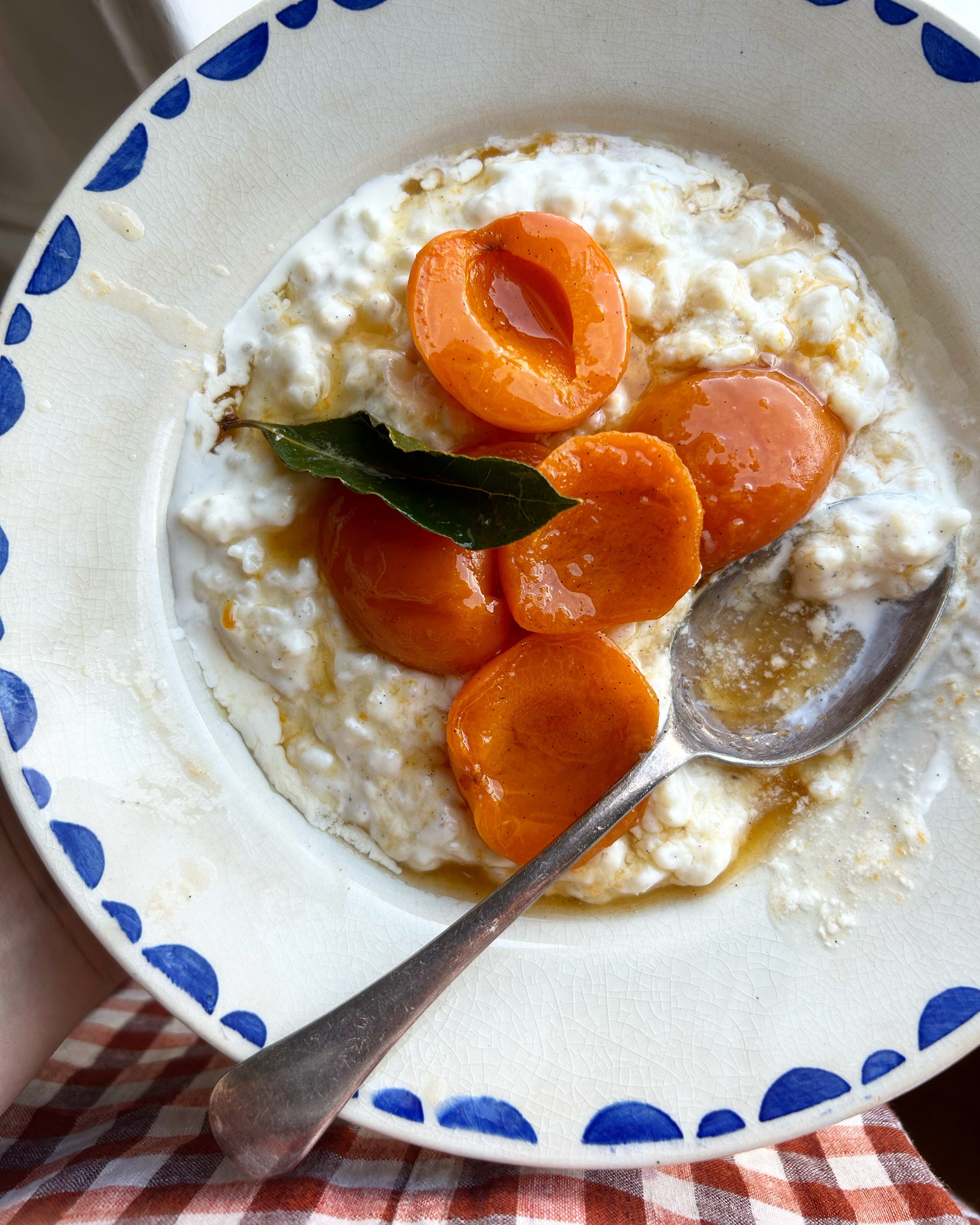 RICE PUDDING WITH STONE FRUIT AND A SUMMER FRUIT CRISP
