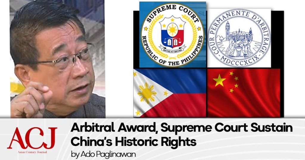 Arbitral Award Supreme Court Sustain China s Historic Rights
