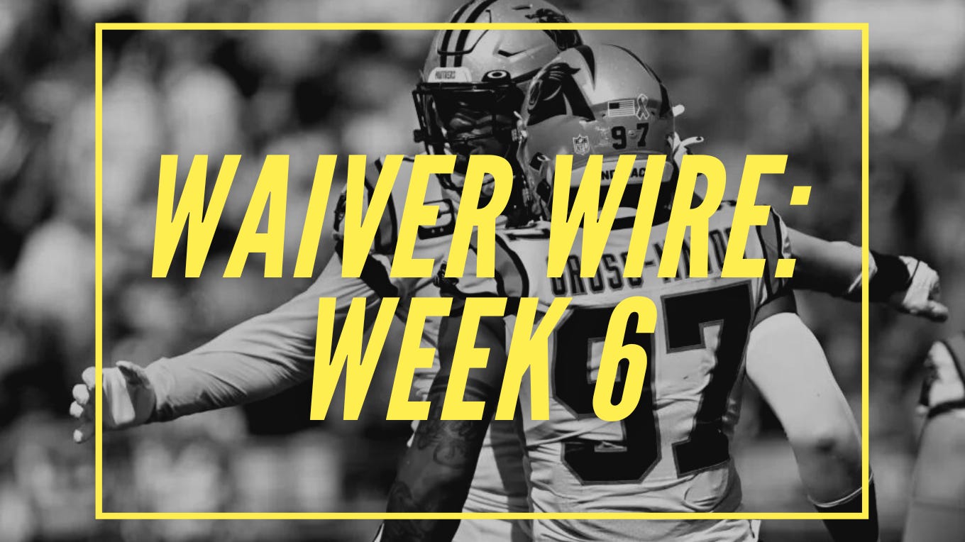 IDP Waiver Wire Week 6 by Jeff Pomazal The IDP Show